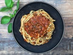 Spaghetti Bolognese vegan